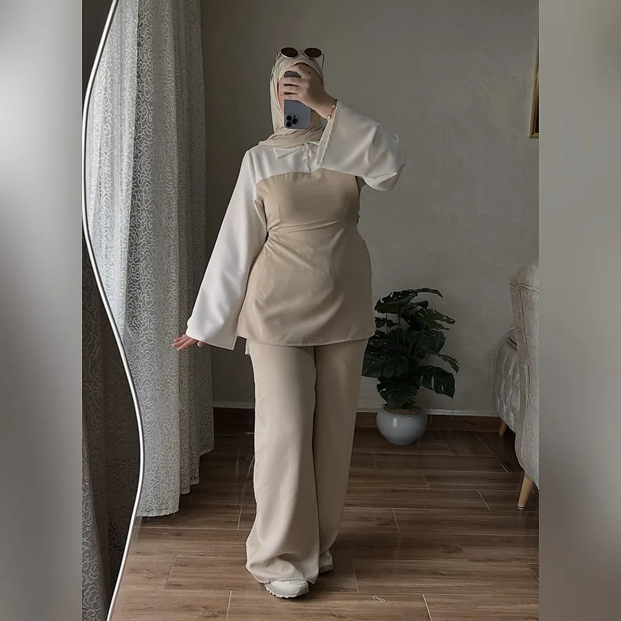 Ensemble CHEMISE — Beige